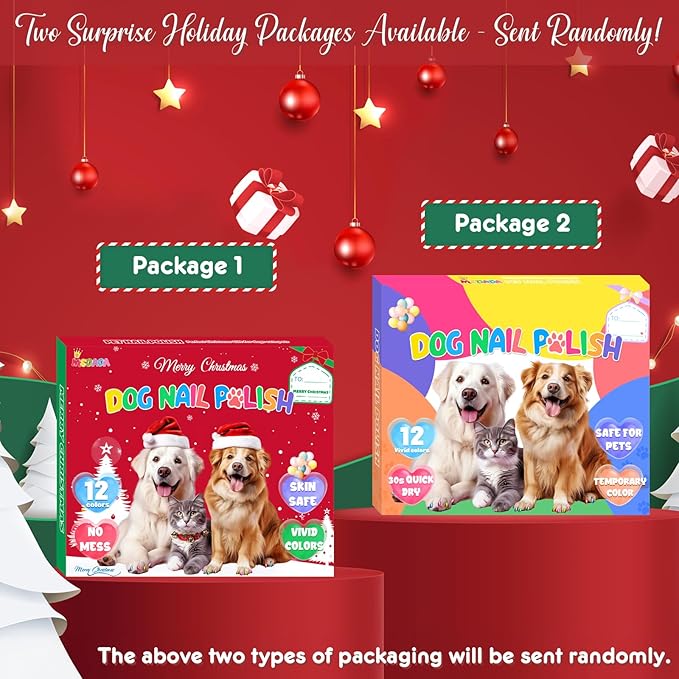 Dog Nail Polish Pens Quick Dry - 12 Colors Pet Nail Polish Set for Dogs, Dog Safe Easy Application Nail Polish Pens for Dog Nail Art, Fast Dry Girl Doggy Nail Polish - Great Puppy Nail Pawlish Set