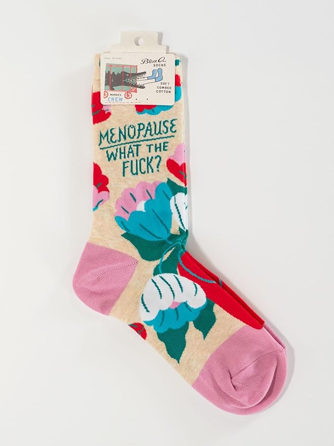 Blue Q Women's Funny Novelty Crazy Crew Socks with Sayings