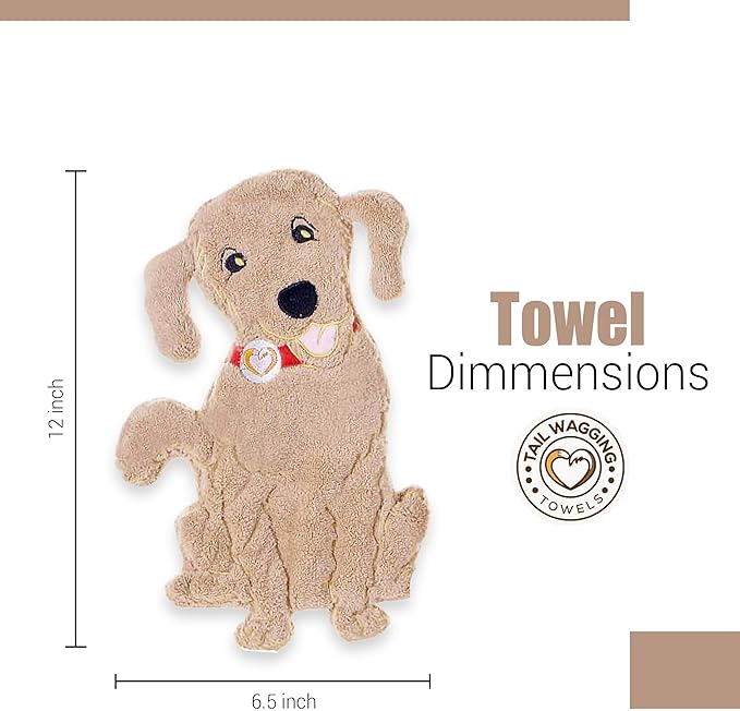Cute Dog Shaped Hand Towels - Funny Towels for Towels for Bathroom or Kitchen Decor Ultra-Soft Absorbent