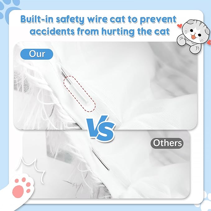 Cat Tunnel Bed,Collapsible Cat Donut Tunnel,Circle Foldable Peekaboo Cat Cave,Enrichment Cat Tube for Indoor Cats,Puppy and Pet