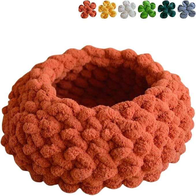 Cat Nest Bed – Premium Handwoven Washable Extra Soft and Warm Indoor House Furniture (MapleLeaf Red,Medium)