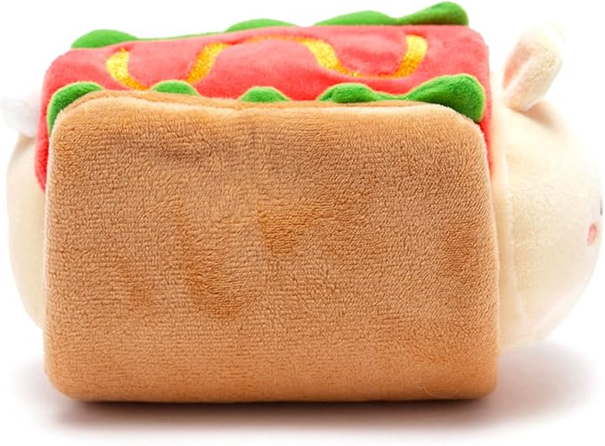 Anirollz Stuffed Animal Plush Toy - Official Roll Blanket Outfitz Doll |Soft, Squishy, Warm, Cute, Comfort, Safe| Hot Dog Pillow with Bunny - Birthday Decorations Gift 6" Bunniroll