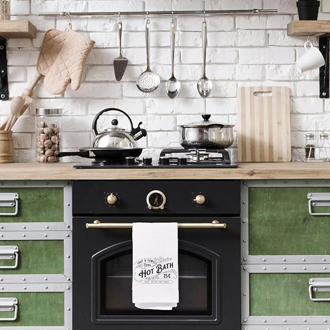 Funny Bathroom Hand Towels, Soap & Towels Extra Hot Bath Funny Decorative Hand Towels for Farmhouse Bathroom Spa Gym Decor Housewarming Gifts 16x24 Inch