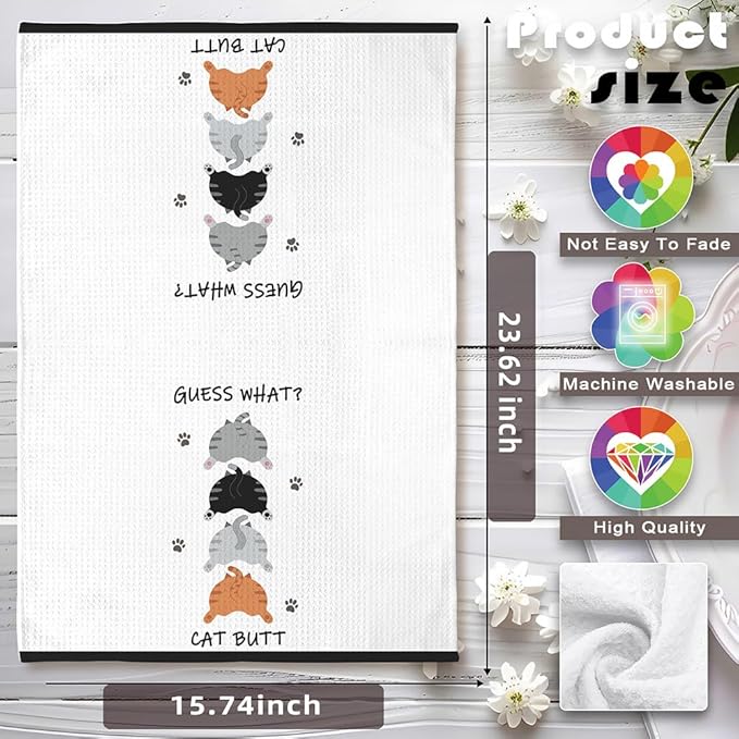 Cat Towel,Cat Hand Towel,Funny Hand Towels,funny bathroom hand towels,Cat Kitchen Towels,Cat Dish Towels,Cat Mom Gifts,Crazy Cat Lady Gifts,Crazy Cat Lady,Cat Lady Gifts,Gifts for Cat Lovers for Women