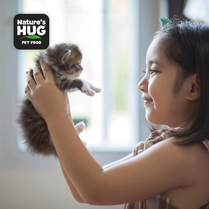 Nature's HUG Dry Cat Food, for Kitten-All Breeds, 4 lb. Bag, Just Like Chicken Recipe, Grain Free & Hypoallergenic, Supports Microbiome Health, Sustainable Complete Protein & Balanced Nutrition