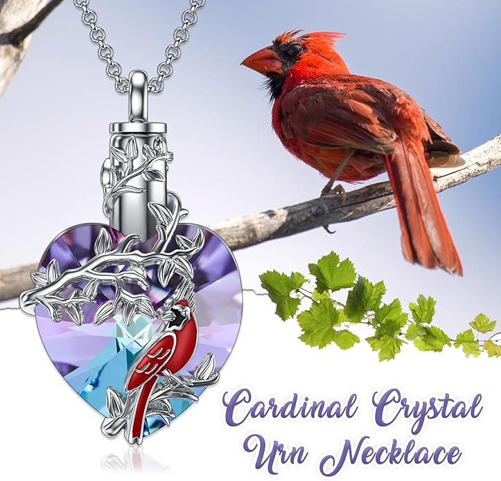 Animal Crystal Urn Necklace For Ashes Sterling Silver Butterfly Dragonfly Bee Phoenix Peacock Hummingbird Fox Angel Wing Pentagram Pentacle Cremation Necklace Heart Teardrop Urn Holder Necklaces For Women Memorial Jewelry