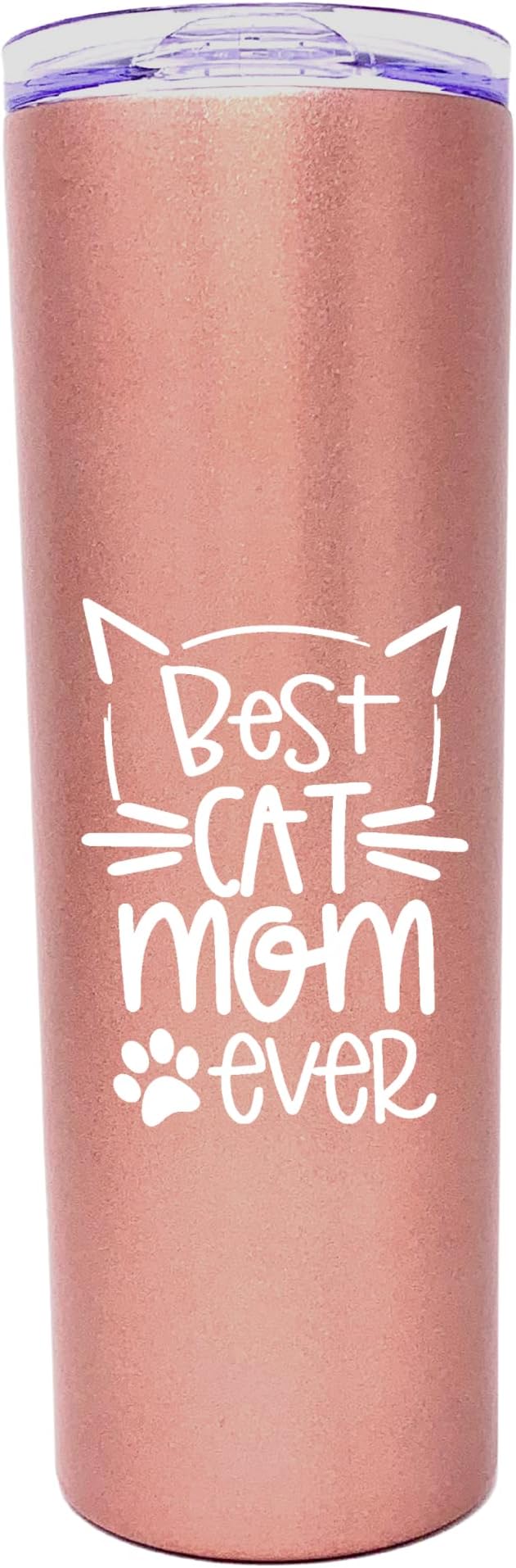 Brooke & Jess Designs Cat Tumbler - 20 oz Funny Cat Mom Gifts for Women - Insulated Mug for Coffee or Tea - Perfect for Christmas, Birthdays, Mother's Day