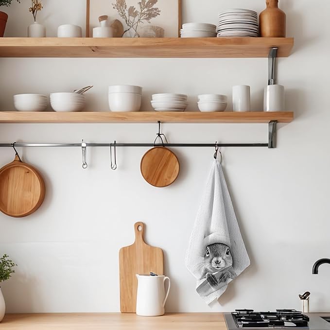 Cute Bunny Hand Towels for Bathroom, Gifts for Women and Lovers, Rabbit Decor, Kids Bathroom Decor, 16x24 Inch