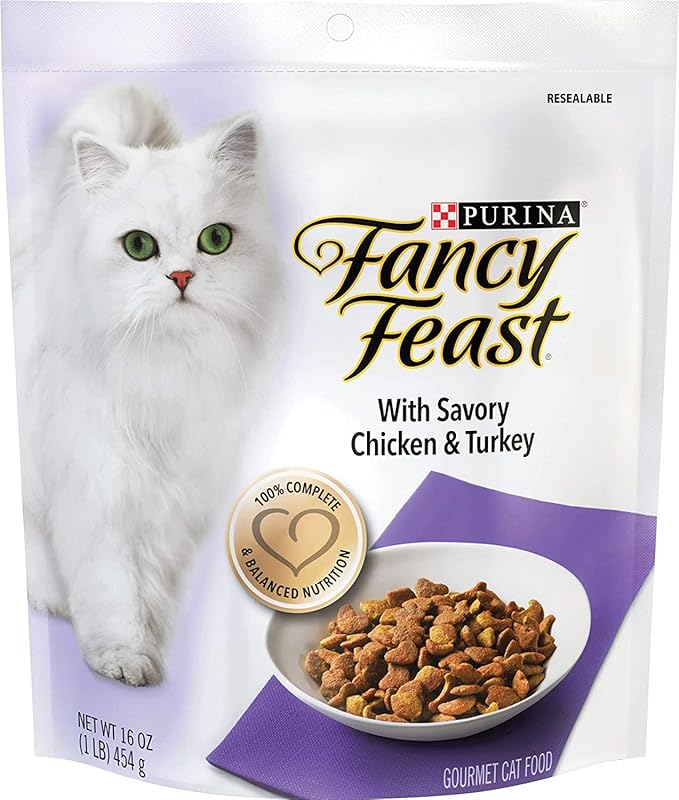 Aurora Pet Bundle Pack (4) FF Gourmet Dry Cat Food with Savory Chicken and Turkey (16 oz. Bags) Plus AuroraPet Wipes