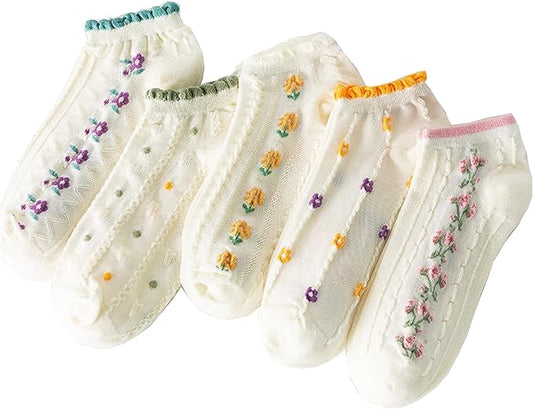 Benefeet Sox Cute Ankle Socks for Women Girls Novelty Patterned Low Cut Cotton Casual Socks Fun Colorful Summer Short Socks