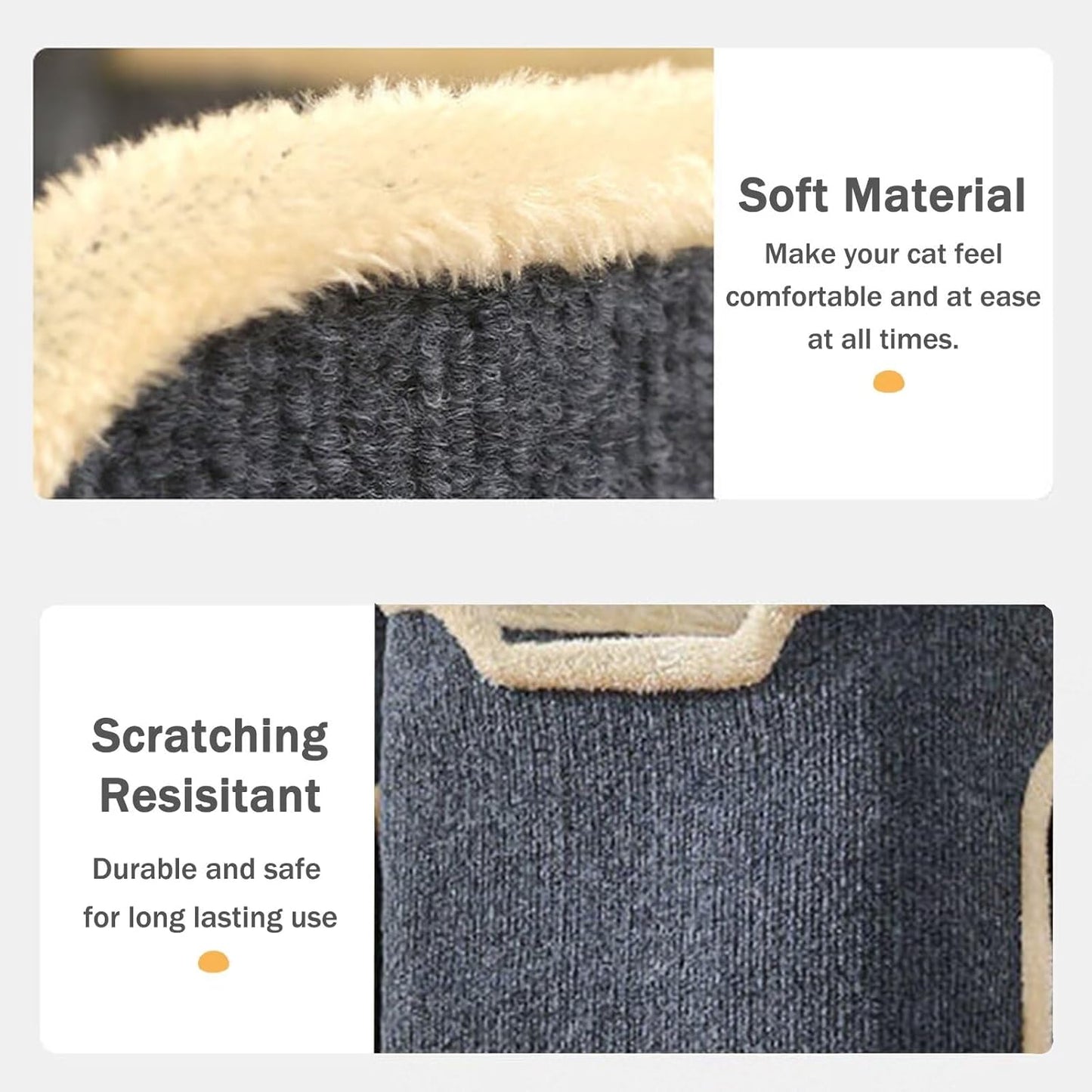 Cat House for Indoor, Multi-Level Cat Condo Foldable Cave Bed (2-Level)