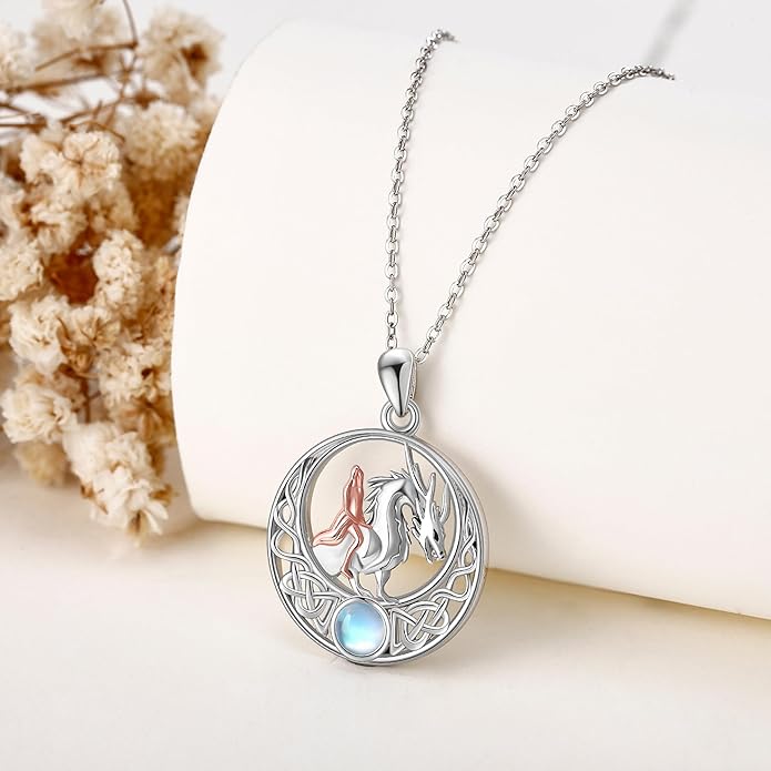 Animal and Human Necklace Sterling Silver 925 Cute Animal Necklaces Jewelry Gift For Women