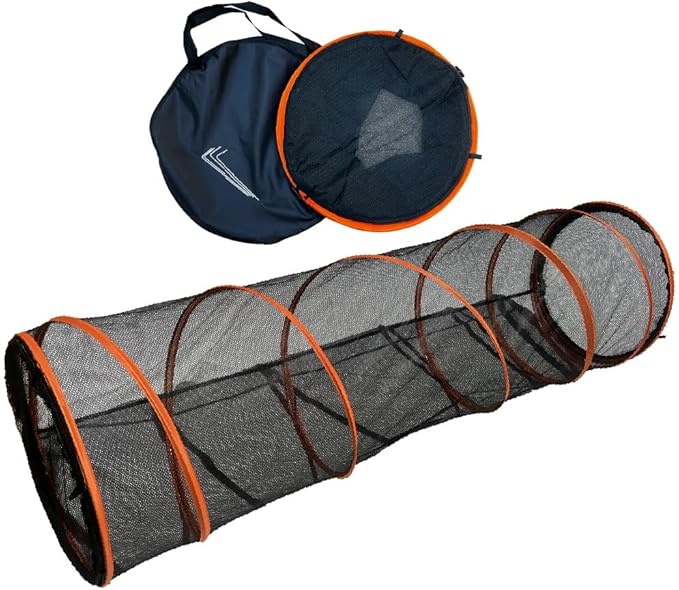Trenton Gifts Cats Ultimate Playtime Experience with our 5 FT. Indoor/Outdoor Steel Spring Frame Cat Tunnel - Complete with Carry Case for Easy Transport