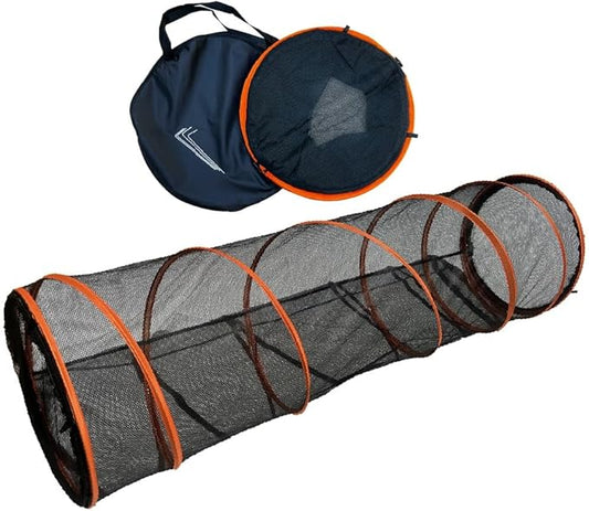 Trenton Gifts Cats Ultimate Playtime Experience with our 5 FT. Indoor/Outdoor Steel Spring Frame Cat Tunnel - Complete with Carry Case for Easy Transport