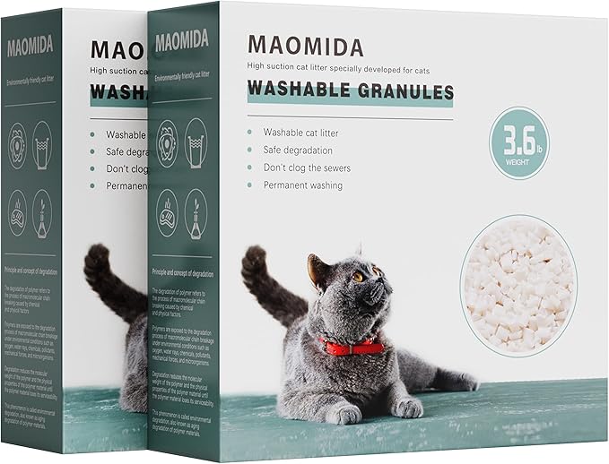 7.2pounds Washable granules can be Used Instead of Cat Genie