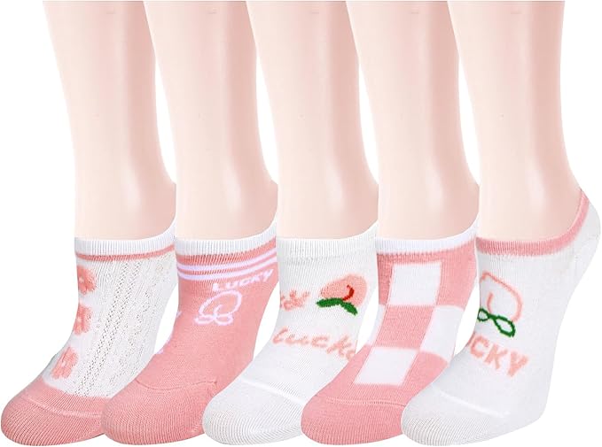 Benefeet Sox Womens Girls Cute No Show Liner Socks Non Slip Funny Patterned Low Cut Socks Novelty Cotton Loafer Footies Sock