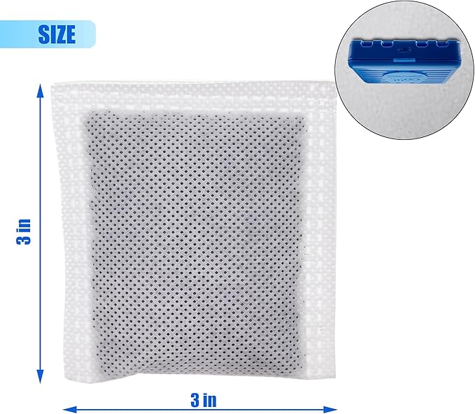 4 Pack Replacement Charcoal Filters Refill Pads for Catit Magic Blue Cat Litter Box Air Purifier