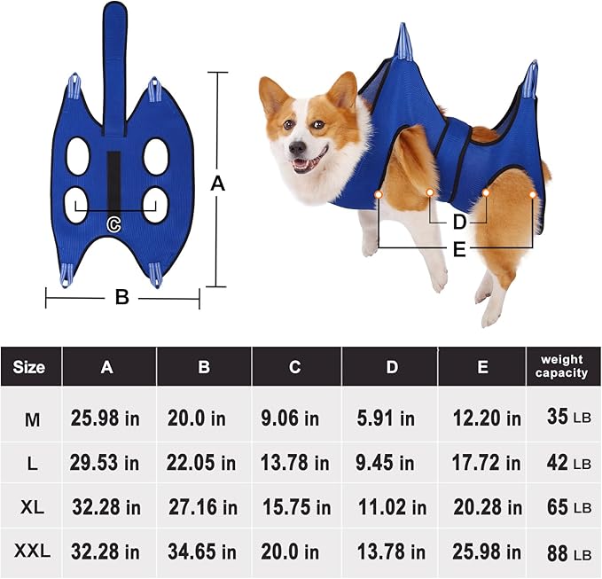 Dog Grooming Hammock Pet Grooming Hammock Harness for X-Large Dogs, Dog Hammock for Grooming with Clipper/Trimmer, Dog Grooming Supplies Dog Grooming Sling for Nail Clipping/Trimming