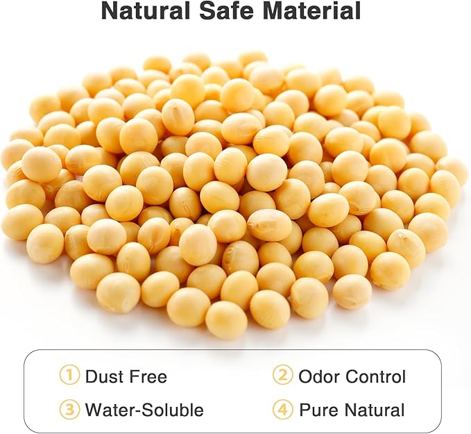 BLUERISE Tofu Cat Litter 6LB×2Bags Natural Cat Litter Flushable Toilet Quick Clumping Dust Free Odor Control Kitty Litter (Green Tea)