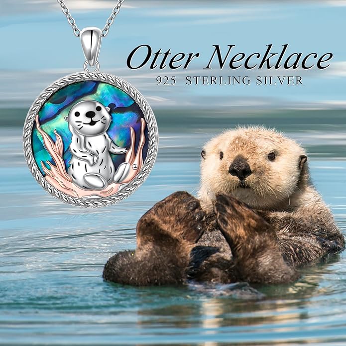 Alphm 925 Sterling Silver Chicken Capybara Raccoon Highland Cow Axolotl Necklace Cute Animal Necklace Jewelry for Women