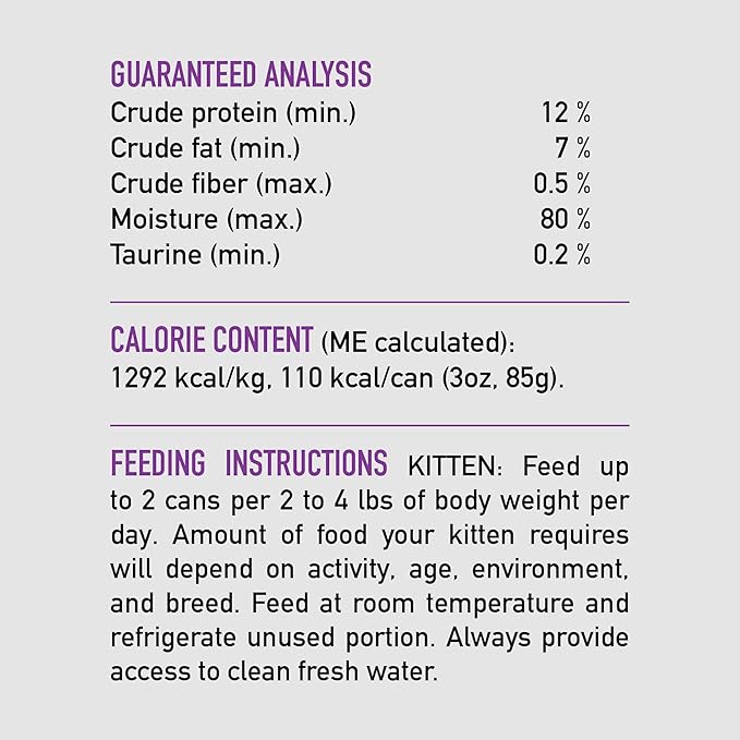 ORIJEN Kitten Chicken and Salmon Entree in Bone Broth Wet Cat Food, WholePrey Ingredients, 3 oz (Case of 24)