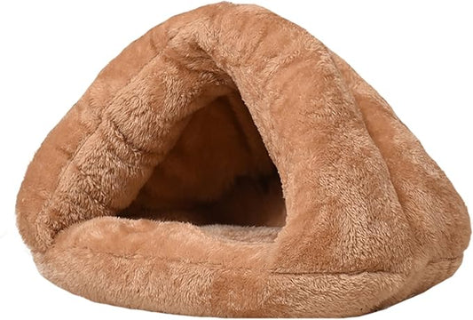 Pet Tent Cave Bed for Small Medium Puppies Kitty Dogs Cats Pets Sleeping Bag Thick Fleece Warm Soft Dog Bed Cuddler Burrow House Hole Igloo Nest Cozy Bed for Cat Puppy