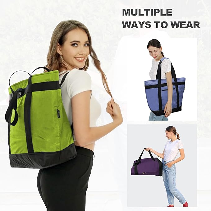 BeeGreen Insulated Cooler Bag Leakproof Freezer Shopping Tote for Groceries Thermal Food Delivery Bag