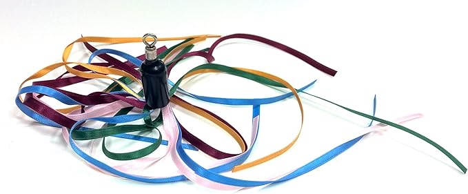 Ribbon, Leather and Fur Attachment Cat Toys - Fit Wildcat and Popular Bird and Catcher Type Wands/Poles (Thin Ribbons)