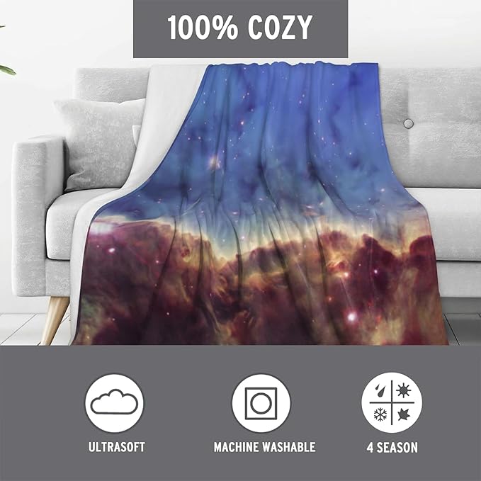 Music Sloth Blanket, Soft & Warm Flannel Throw Blanket - Cozy Lightweight Blankets for Travel, Sofa, Office, Bedroom for Adults Kids - Ideal for All Season 60"×50"