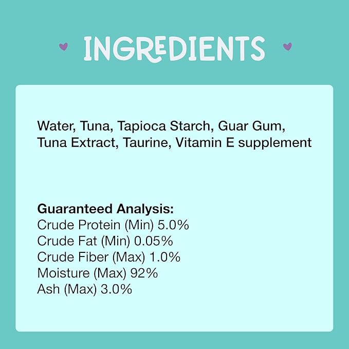 Love, NALA Lickable Cat Treats Squeeze Up, Sachet Tuna Mousse, Puree Wet Cat Treats - Grain Free Cat Treats Lickable, Natural Cat Squeeze Up Treats- Cat Puree Meal Topper - 4 Pack 2oz.