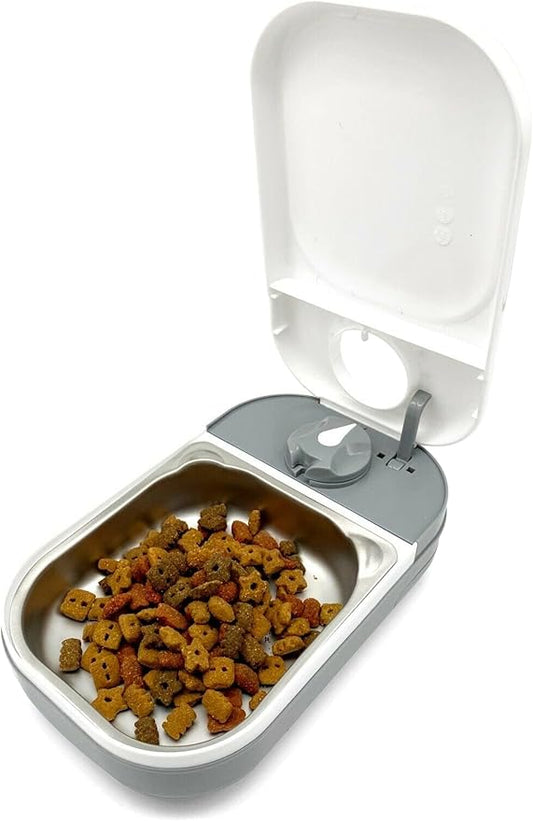 Closer Pets Automatic Timed Feeders with Stainless Steel Inserts (1 Bowl with Stainless Steel Insert)