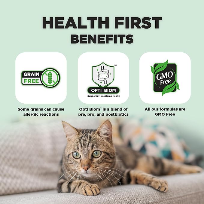 Nature's HUG Dry Cat Food, for Adult-All Breeds, 4 lb. Bag, Just Like Chicken Recipe, Grain Free & Hypoallergenic, Supports Microbiome Health, Sustainable Complete Protein & Balanced Nutrition