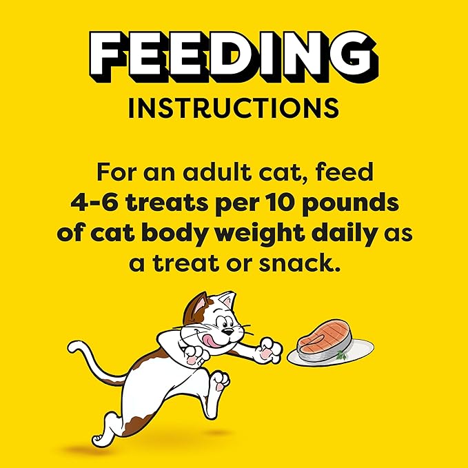 Temptations Tender Fills Grilled Salmon Flavor Crunchy and Soft Adult Cat Treats, 2.1 oz. Pouch (Pack of 12)