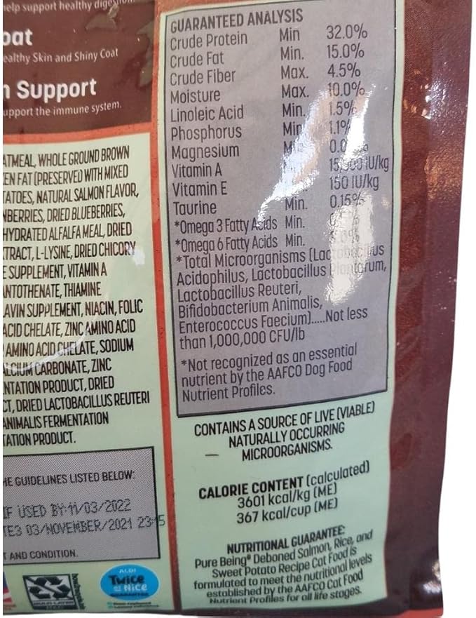 Dry Cat Food | Deboned Salmon, Rice, and Sweet Potato Flavor | 50.4 Oz Bag, 1 Ct.