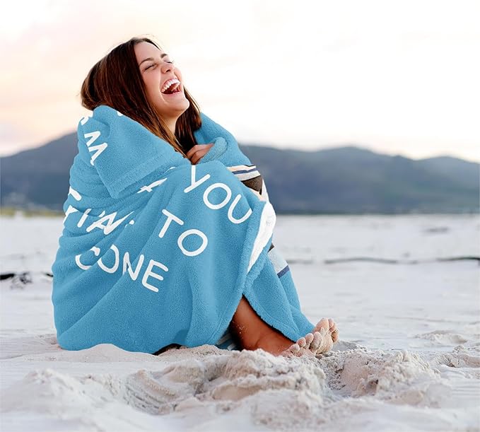 Get Well Gifts for Women & Men, After Surgery Recovery Blanket 60"x80", Sympathy 'Feel Better' Gift, No Cone Needed