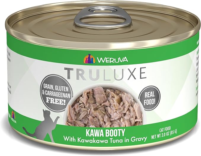 Weruva Truluxe Cat Food, Kawa Booty with Kawakawa Tuna in Gravy, 3Oz Can (Pack of 24)