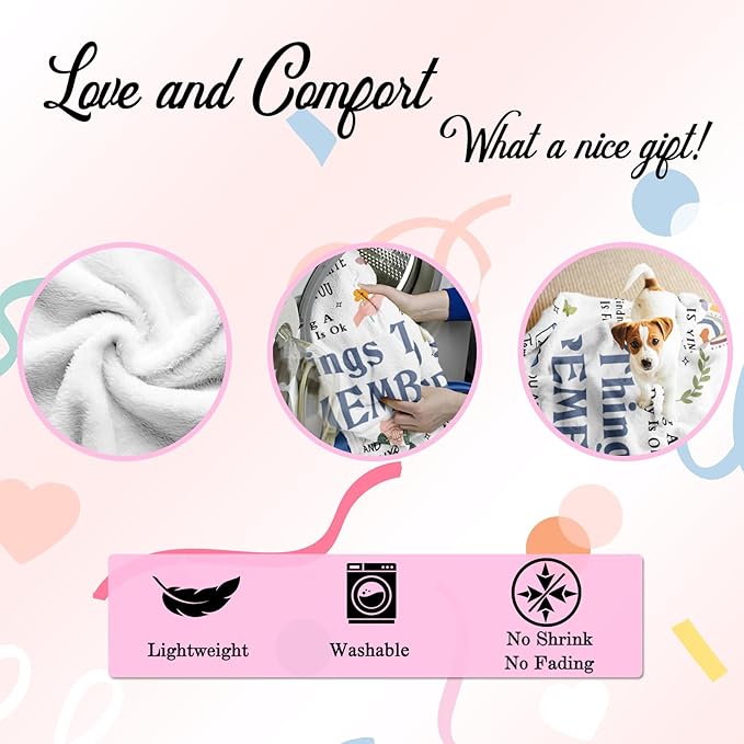 Inspirational Blanket, 50"x60", Motivational & Positive Uplifting Gifts for Women, Sobriety Gifts