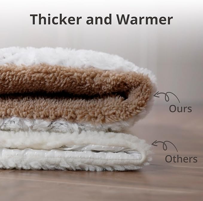 Self Warming Cat Bed, 30" x 21" Self Heating Pet Pad, Double Sided Heated Dog Mat Thermal Blanket for Large Kittens Small Puppy