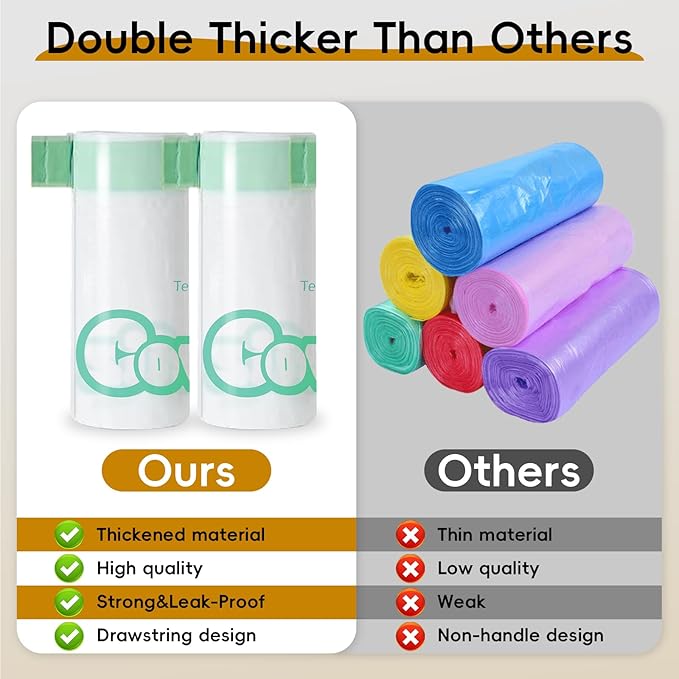 50 Count 27" x 13" Cat Litter Box Liners, 2 Mil Thickness Neakasa M1 litter bags, Replaced Waste Bags, Heavy Duty Trash Bags