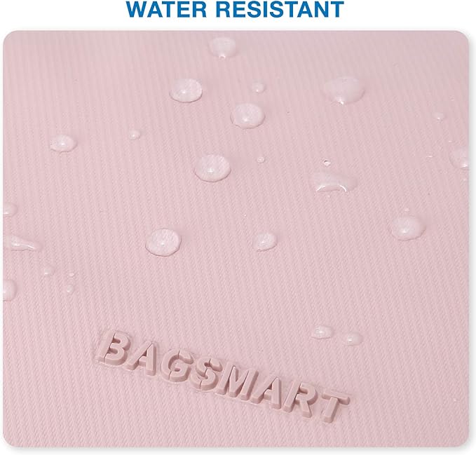 BAGSMART Toiletry Bag for Men, Travel Toiletry Organizer Dopp Kit Water-resistant Shaving Bag for Toiletries Accessories, Door Room Essentials,Beige-medium