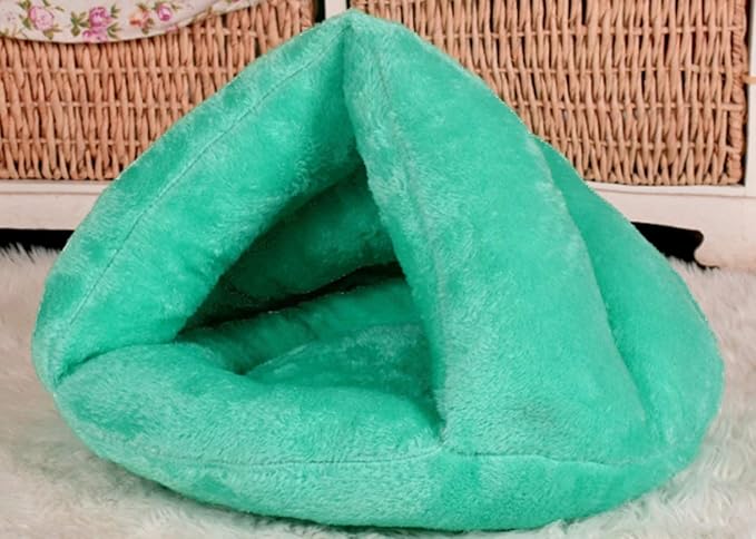 Pet Tent Cave Bed for Small Medium Puppies Kitty Dogs Cats Pets Sleeping Bag Thick Fleece Warm Soft Dog Bed Cuddler Burrow House Hole Igloo Nest Cozy Bed for Cat Puppy