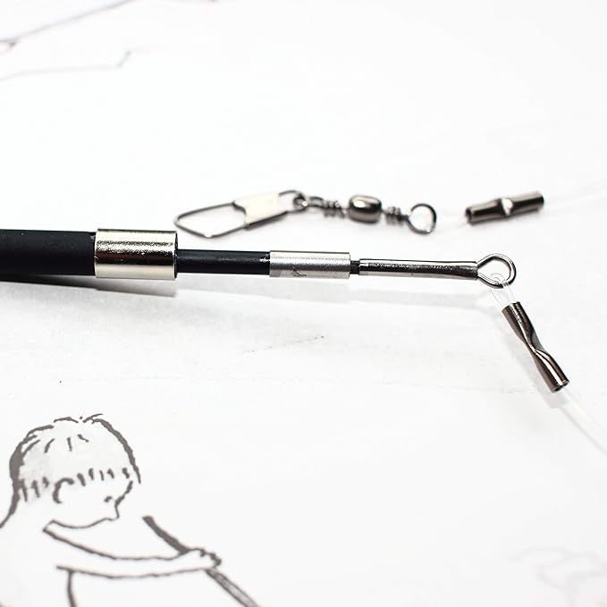 Fosrion Real Raccoon Tail Fur Cat Bites Toy with Three Section Retractable Carbon Fiber Rod (Raccoon, Tail & Fishing Rod)