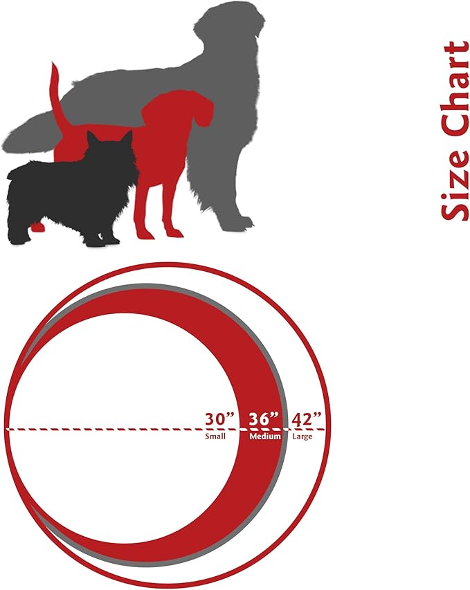 Black Links Medium Round Indoor Outdoor Pet Dog Bed With Removable Washable Cover By Majestic Pet Products