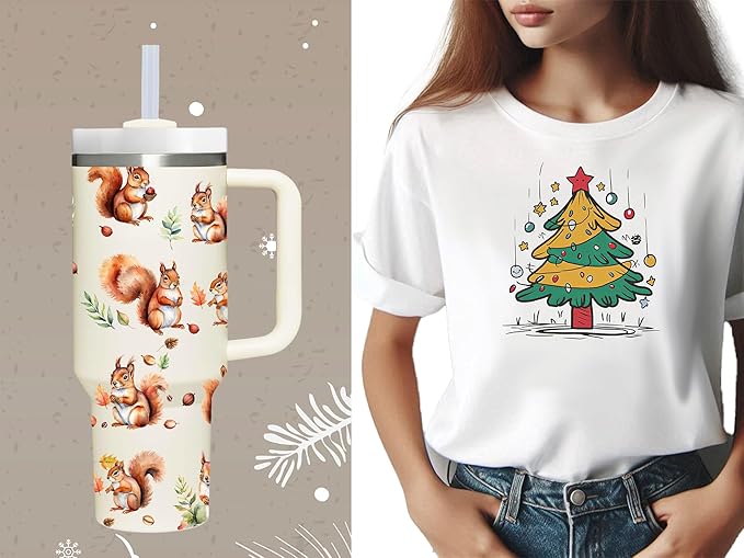 AMZUShome 40 OZ Squirrel Tumbler with Handle.Squirrel Lover Gifts.Unique Birthday Christmas Gifts for Squirrel Lover.Personalized 40 OZ Squirrel Tumbler Gifts for Women Men.