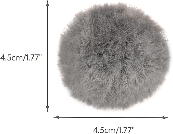 CHIWAVA 24PCS 1.8" Catnip Furry Cat Toys Ball Soft Pom Pom Balls Kitten Chasing Quiet Play Assorted Color