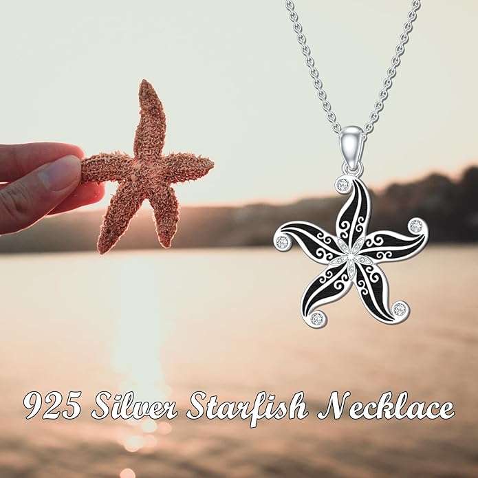 925 Sterling Silver Lab Grown Diamond Animal Necklace Cat/Bear/Bee/Dolphin/Dragonfly/Horse/Hummingbird/Koala/Parrot/Penguin/Pigeon/Sea Turtle/Starfish Lab Grown Diamond Necklace Gift for Women
