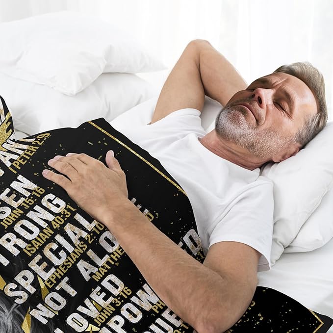 Christian Gifts for Men, God Says i Am Lion Blanket 80"x60", Inspirational Religious Birthday Gifts for Lion and cross Blanket, Christian Faith Jesus God Prayer Bible Verse Gift for Christmas