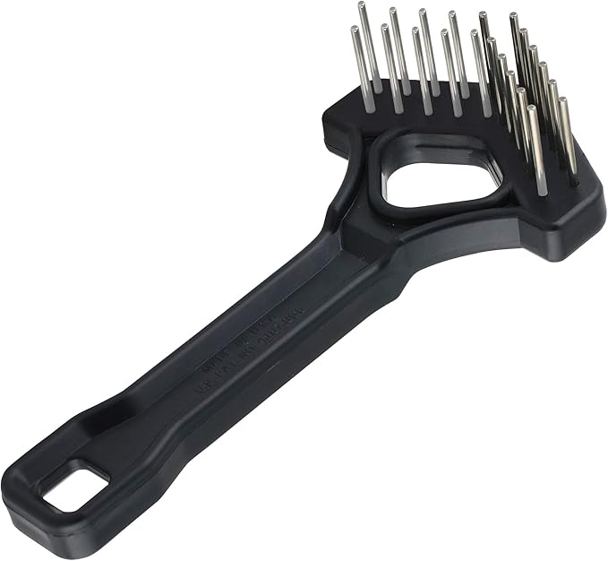 Mini-Rake V-Shape Double Row Rotating Teeth Demats and Grooms Dogs and Cats