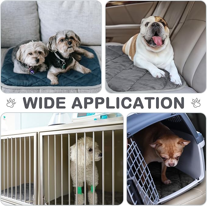 8 Pack Self Heating Cat Mat Self Warming Cat Bed 20"x16" Extra Warm Thermal Pet Bed Mat Reflects Body Heat Washable Dog Crate Pad for Indoor Outdoor Pets(Mixing Color)