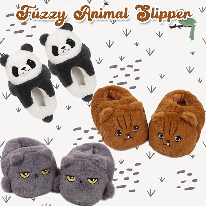 Caramella Bubble Cute Bunny Animal Slipper for women Adult Fuzzy Warm House Slippers Novelty Fluffy Home Shoes Ladies Winter Slippers Indoor Outdoor